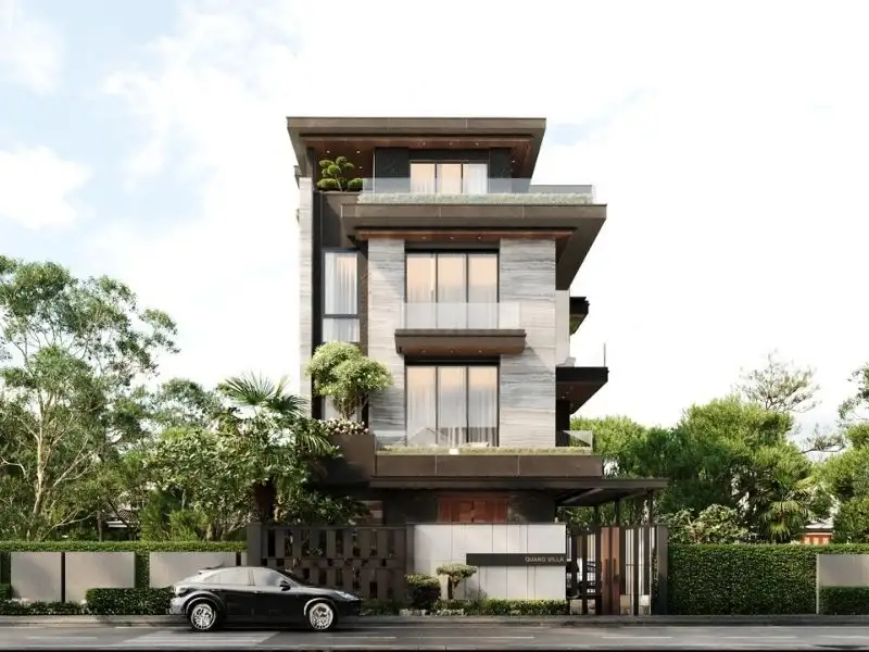 Mẫu nhà 4 tầng mái bằng mang nét sang trọng nổi bật Xây dựng Nhất Tín 1