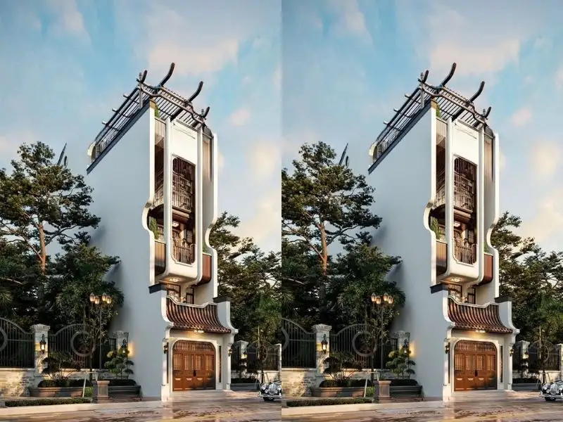 Mẫu nhà 4 tầng mái bằng mang nét sang trọng nổi bật Xây dựng Nhất Tín 1