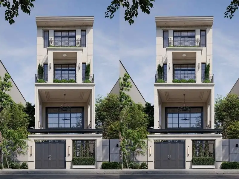 Mẫu nhà 50m2 – 60m2 mái bằng phù hợp với gia đình nhỏ Xây dựng Nhất Tín 1