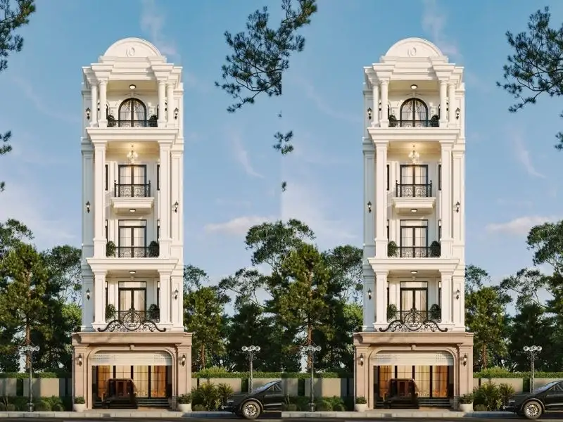 Mẫu nhà 90m2 – 100m2 mái bằng phù hợp với gia đình có 1-2 thế hệ Xây dựng Nhất Tín 1