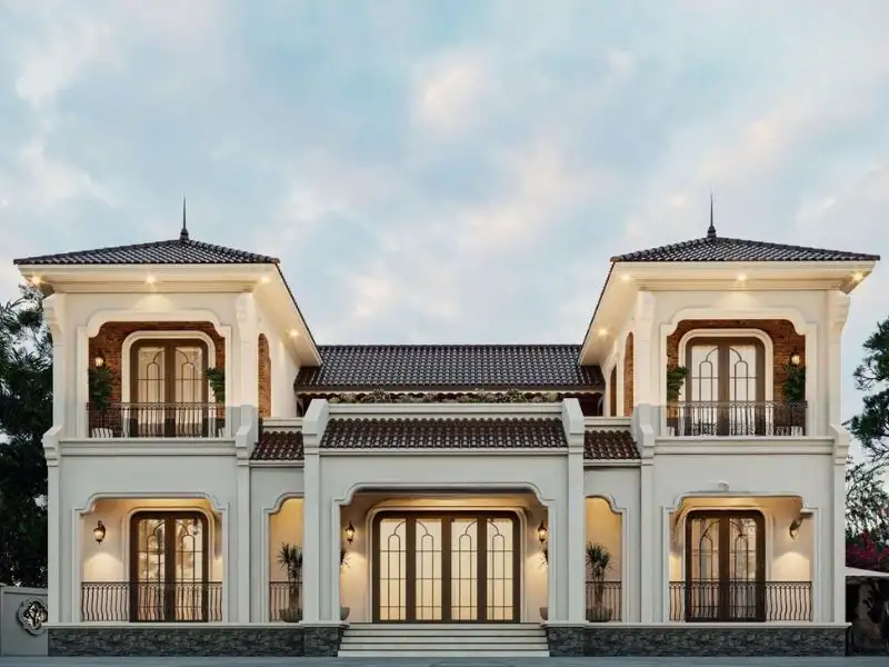 Mẫu nhà ba gian mái Nhật bố cục cân đối Xây dựng Nhất Tín 1