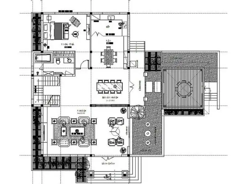 Mẫu nhà cấp 4 mái Mỹ đẹp tạo điểm nhấn thẩm mỹ ấn tượng Xây dựng Nhất Tín 1