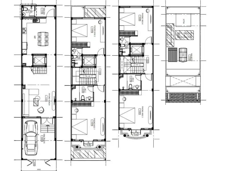 Mẫu nhà giả mái Thái đẹp 1 trệt 2 lầu nổi bật nhờ hình khối thanh thoát Xây dựng Nhất Tín 1
