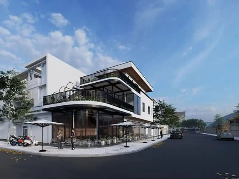 Mẫu nhà kinh doanh quán cafe, trà sữa Xây dựng Nhất Tín 1