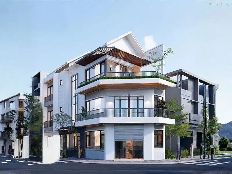 Mẫu nhà lô góc mái Thái độc đáo Xây dựng Nhất Tín 1