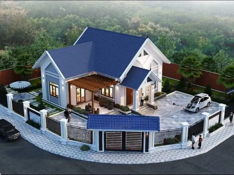 Mẫu nhà lô góc mái Thái độc đáo Xây dựng Nhất Tín 1