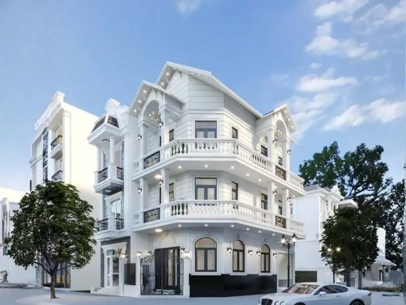 Mẫu nhà lô góc phong cách Tân Cổ Điển sang trọng Xây dựng Nhất Tín 1