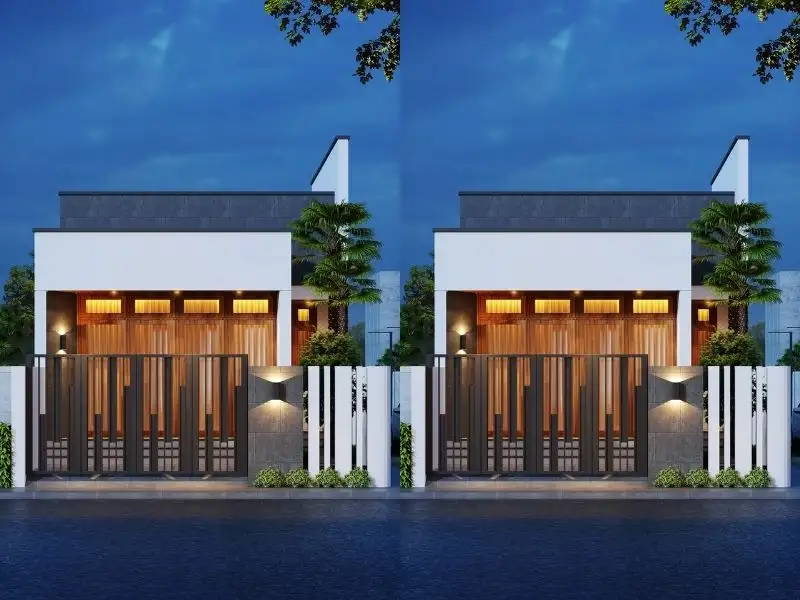 Mẫu nhà mái bằng 1 tầng đẹp đơn giản, tiết kiệm chi phí xây dựng Nhất Tín 1