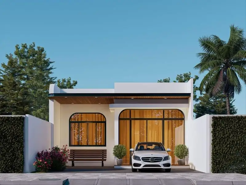 Mẫu nhà mái bằng 2 phòng ngủ ấm cúng tạo không gian lý tưởng cho gia đình nhỏ Xây dựng Nhất Tín 1