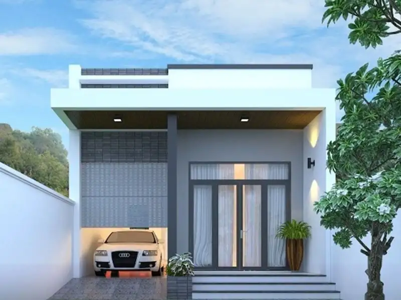 Mẫu nhà mái bằng 2 phòng ngủ ấm cúng tạo không gian lý tưởng cho gia đình nhỏ Xây dựng Nhất Tín 1