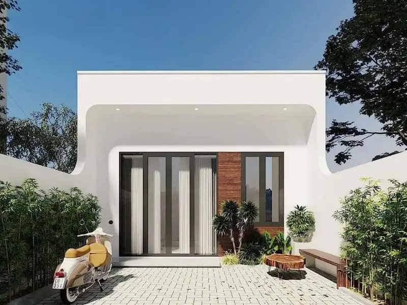 Mẫu nhà mái bằng 2 phòng ngủ ấm cúng tạo không gian lý tưởng cho gia đình nhỏ Xây dựng Nhất Tín 1