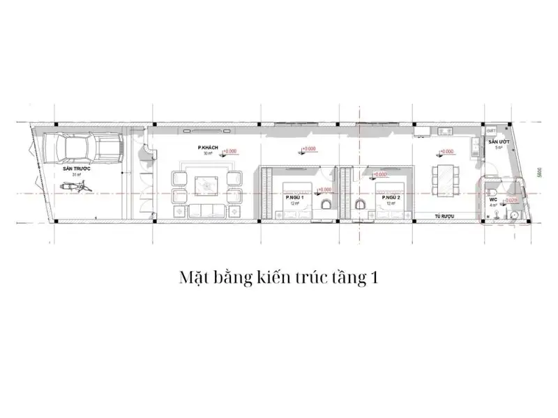 Mẫu nhà mái bằng 2 phòng ngủ ấm cúng tạo không gian lý tưởng cho gia đình nhỏ Xây dựng Nhất Tín 1