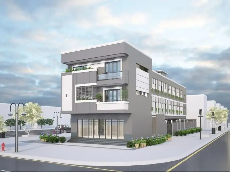 Mẫu nhà mái bằng đa năng phù hợp với hoạt động kinh doanh Xây dựng Nhất Tín 1