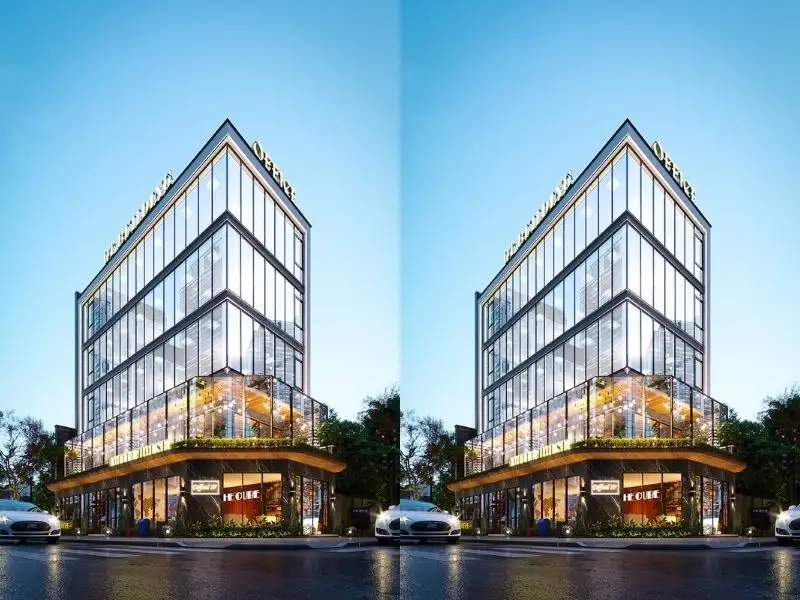 Mẫu nhà mái bằng đa năng phù hợp với hoạt động kinh doanh Xây dựng Nhất Tín 1