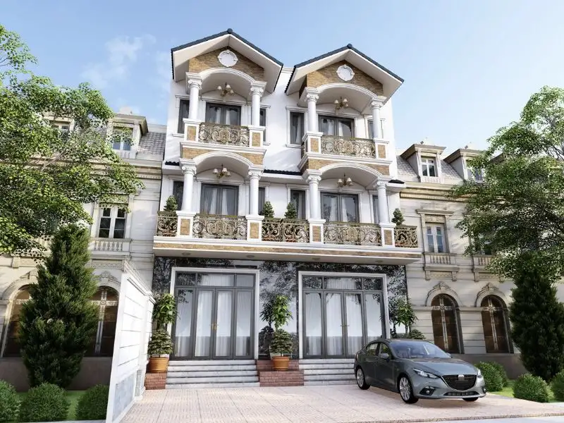 Mẫu nhà mái giả Thái 8x12m sử dụng vật liệu cao cấp Xây dựng Nhất Tín 1