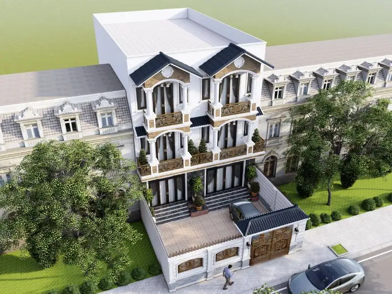 Mẫu nhà mái giả Thái 8x12m sử dụng vật liệu cao cấp Xây dựng Nhất Tín 1