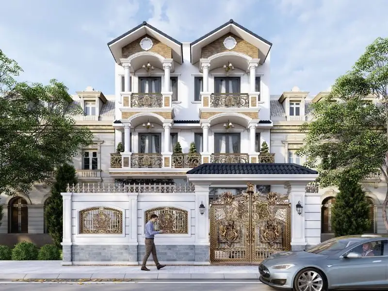 Mẫu nhà mái giả Thái 8x12m sử dụng vật liệu cao cấp Xây dựng Nhất Tín 1