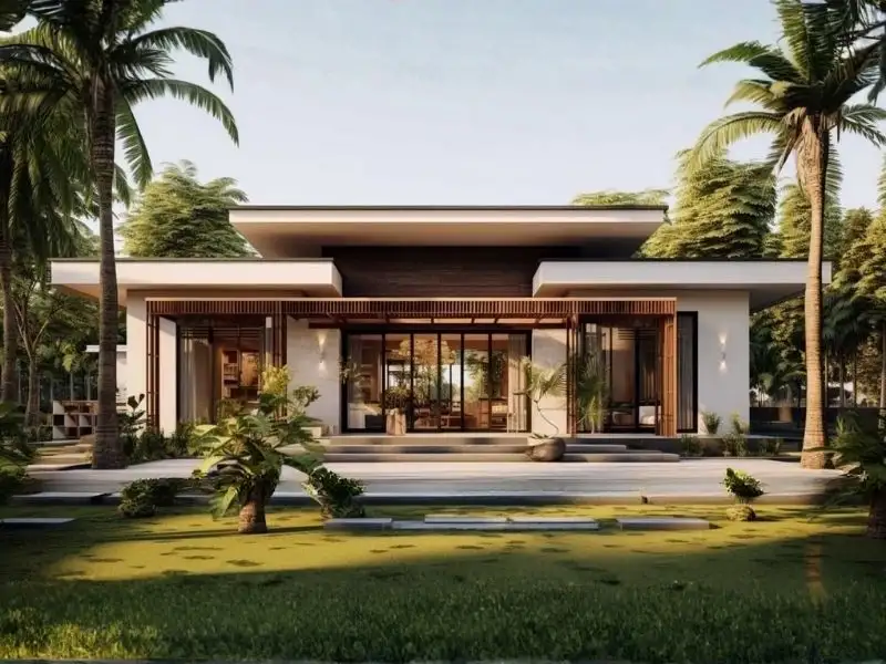 Mẫu nhà ngang 8m mái bằng mang nét đẹp bế thế đầy cuốn hút Xây dựng Nhất Tín 1