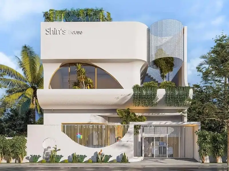 Mẫu nhà ngang 8m mái bằng mang nét đẹp bế thế đầy cuốn hút Xây dựng Nhất Tín 1