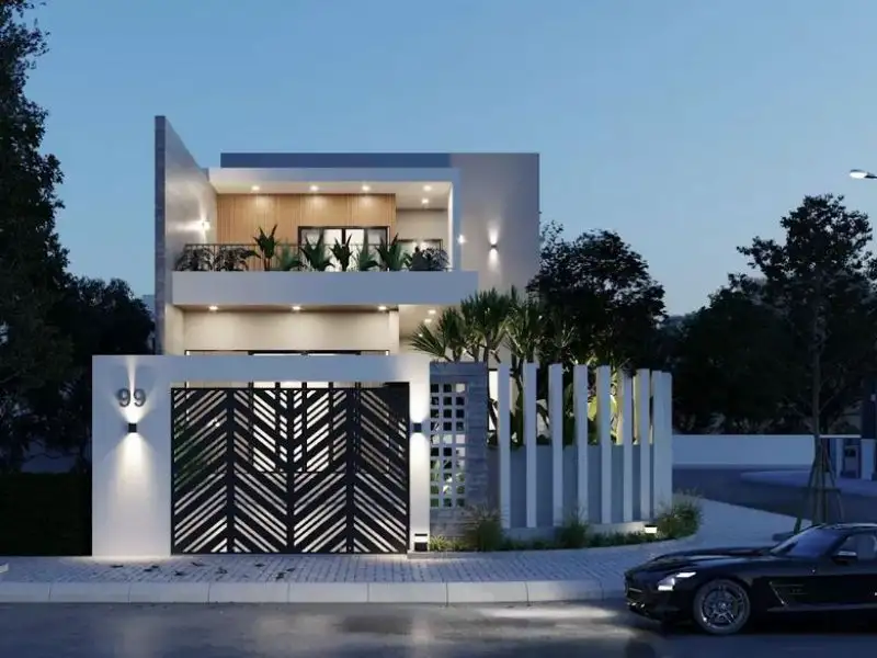 Mẫu nhà phố lô góc mặt tiền phong cách Hiện Đại thu hút Xây dựng Nhất Tín 1