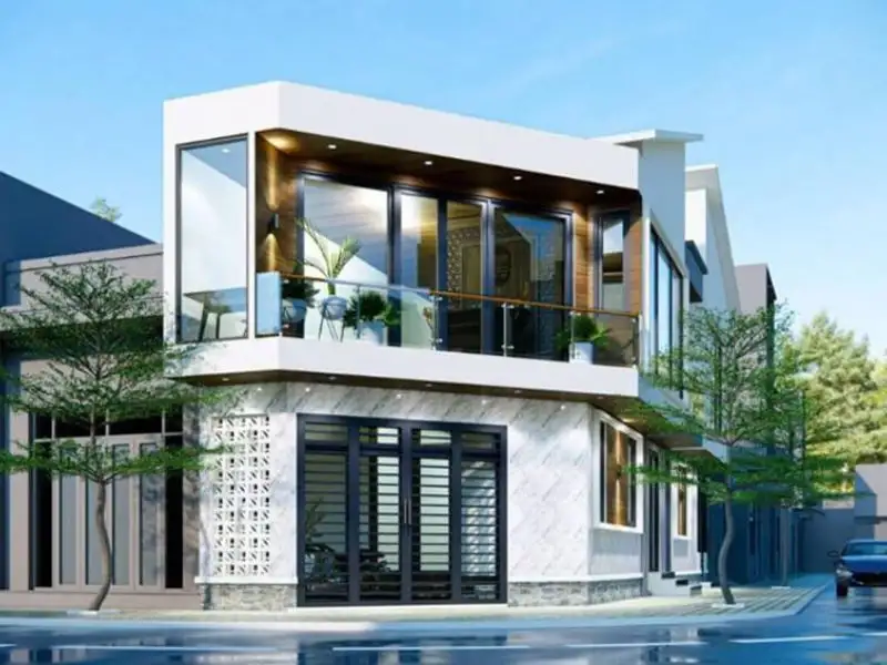 Mẫu nhà phố lô góc mặt tiền phong cách Hiện Đại thu hút Xây dựng Nhất Tín 1