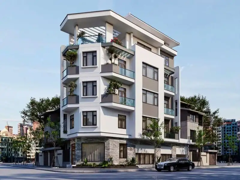 Mẫu nhà phố lô góc mặt tiền phong cách Hiện Đại thu hút Xây dựng Nhất Tín 1