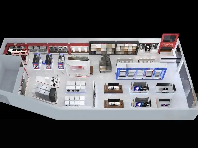 Mẫu thiết kế kinh doanh Showroom nội thất, decor thu hút khách hàng Xây dựng Nhất Tín 1