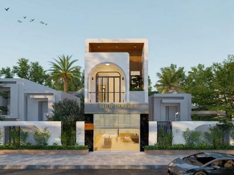 Mẫu thiết kế nhà ở kết hợp kinh doanh với quy mô 2 tầng tối ưu diện tích Xây dựng Nhất Tín 1