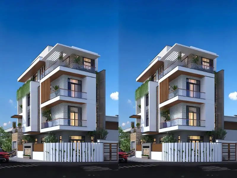 Nhà 2 cổng 3 phòng ngủ tiện ích Xây dựng Nhất Tín 1