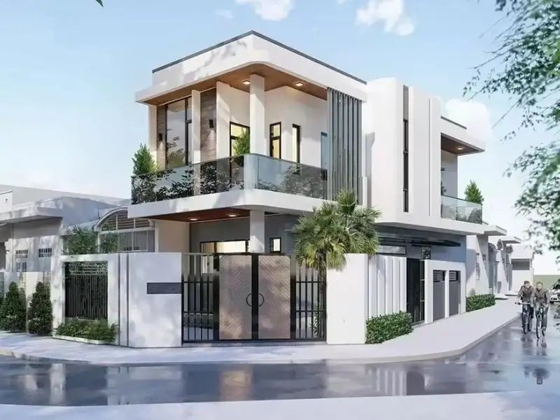 Nhà 2 cổng 3 phòng ngủ tiện ích Xây dựng Nhất Tín 1