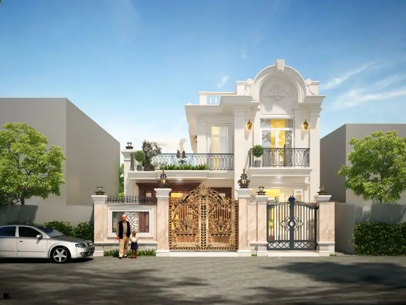 Nhà 2 cổng 3 phòng ngủ tiện ích Xây dựng Nhất Tín 1