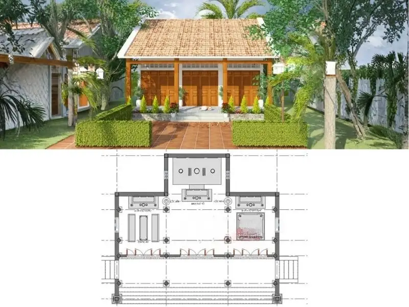 Nhà 3 gian là gì_ Đặc điểm của nhà ba gian Xây dựng Nhất Tín 1
