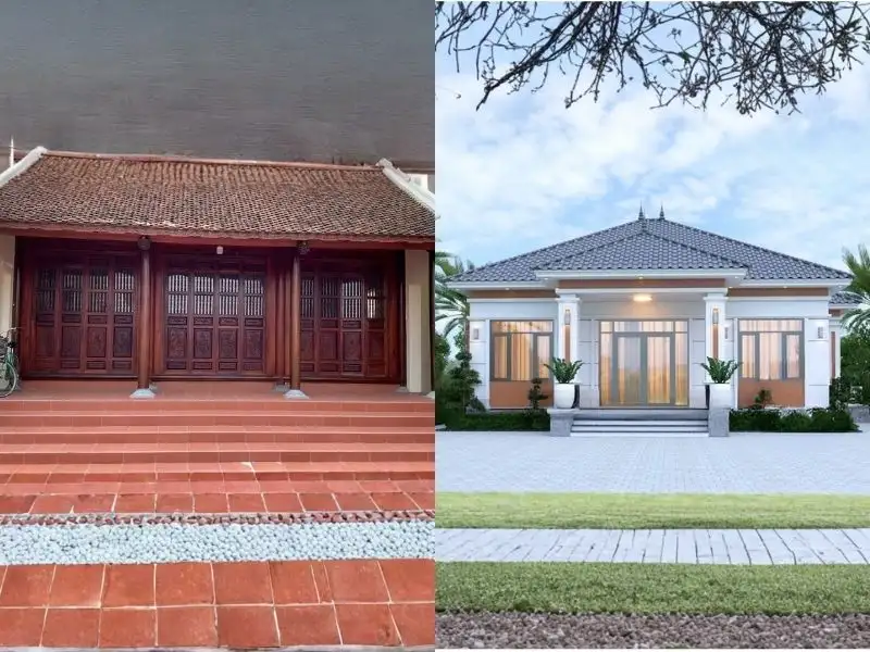 Nhà 3 gian thời hiện đại khác thời xưa như nào_ Xây dựng Nhất Tín