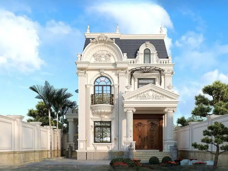 Nhà Châu Âu 2 tầng phù hợp với nhiều không gian sống Xây dựng Nhất Tín 1