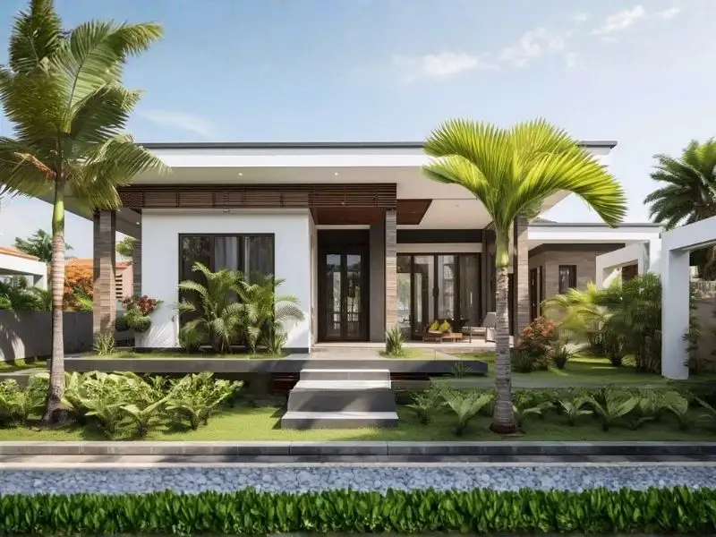 Nhà cấp 4 mái bằng với nét đẹp ấn tượng Xây dựng Nhất Tín 1