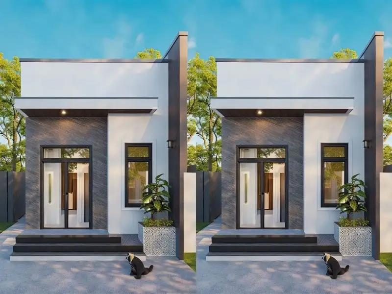 Nhà cấp 4 mái bằng với nét đẹp ấn tượng Xây dựng Nhất Tín 1