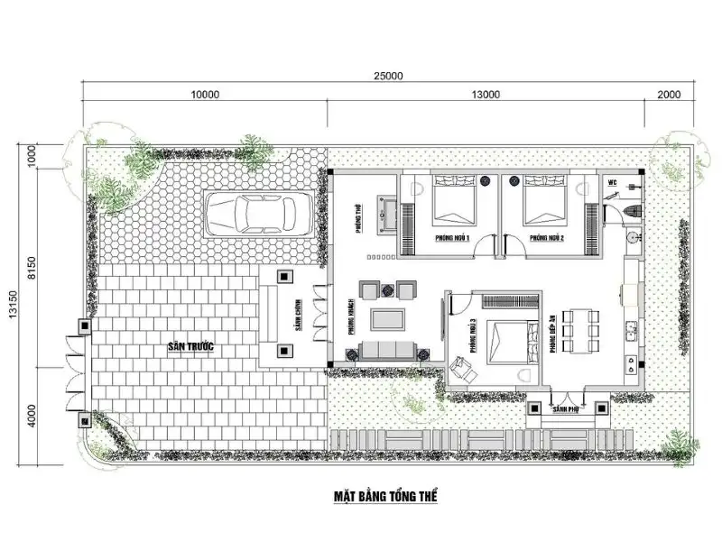Nhà cấp 4 mái bằng với nét đẹp ấn tượng Xây dựng Nhất Tín 1