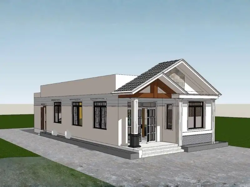 Nhà giả Thái là gì_ Ưu điểm của nhà giả mái Thái Xây dựng Nhất Tín