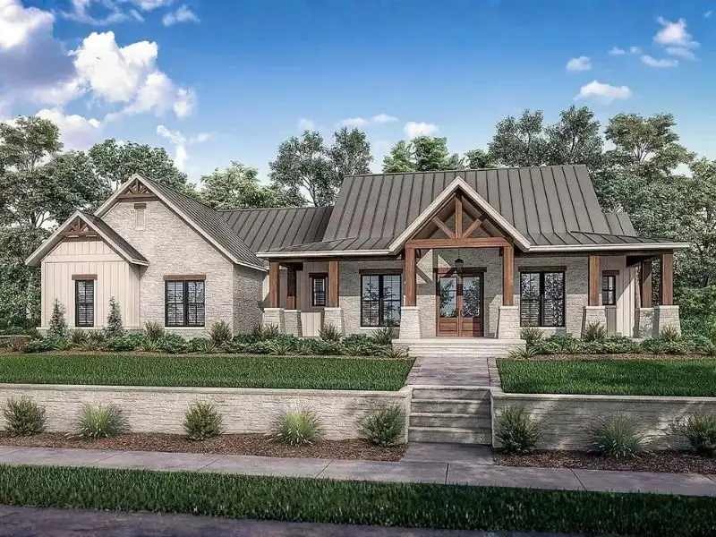 Nhà kiểu Mỹ 3 phòng ngủ công năng phù hợp với gia đình 3 - 5 người Xây dựng Nhất Tín 1