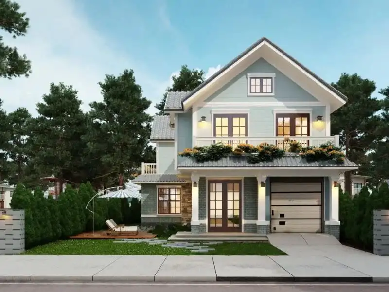 Nhà kiểu Mỹ Hiện Đại với đa dạng kiểu cách, linh hoạt cho mọi nhu cầu Xây dựng Nhất Tín 1