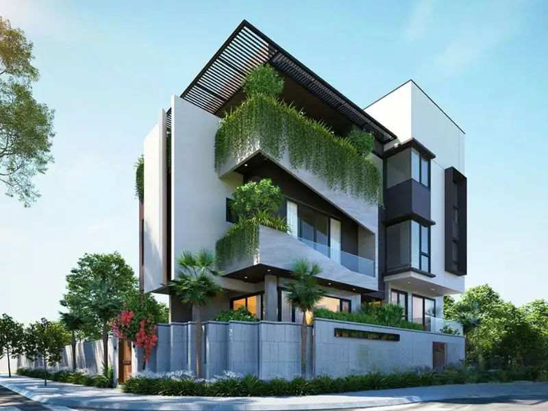 Nhà lô góc 2 mặt tiền 5 phòng ngủ riêng tư Xây dựng Nhất Tín 1