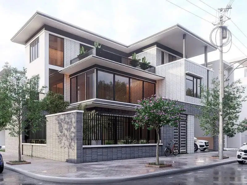 Nhà lô góc 2 mặt tiền 5 phòng ngủ riêng tư Xây dựng Nhất Tín 1