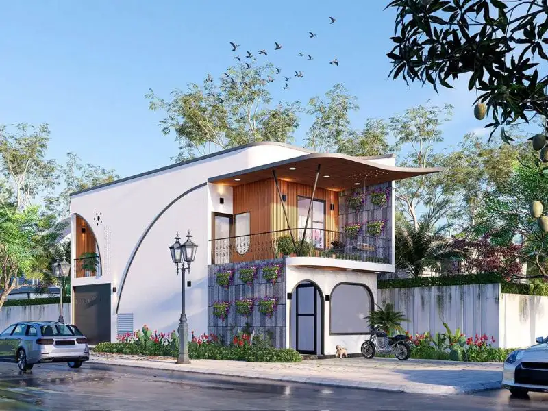 Nhà lô góc 3 phòng ngủ hài hòa Xây dựng Nhất Tín 1