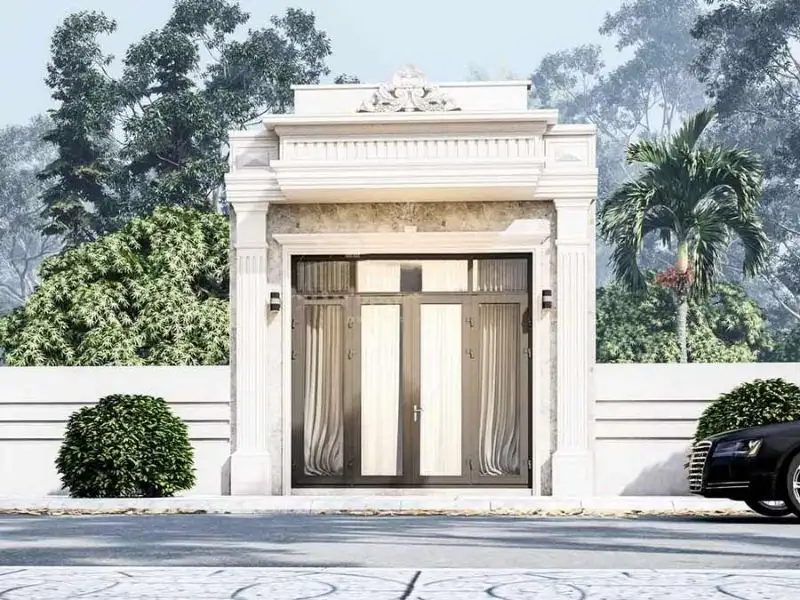 Nhà mái bằng Tân Cổ Điển với nét đẹp sang trọng nhưng không cầu kỳ Xây dựng Nhất Tín 1