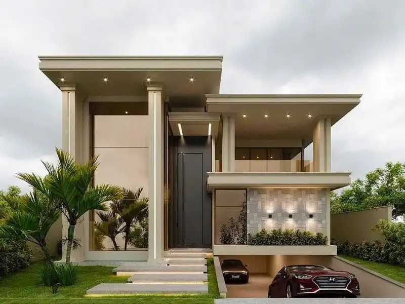 Nhà mái bằng có tầng hầm tiện lợi với thiết kế mái bằng tinh tế Xây dựng Nhất Tín 1