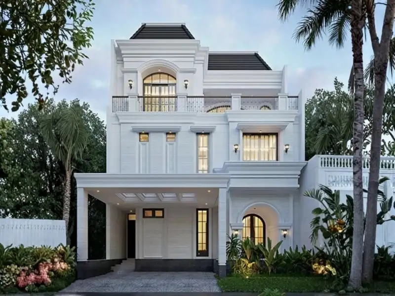 Những mẫu nhà Châu Âu Hiện Đại đường nét tinh tế Xây dựng Nhất Tín 1