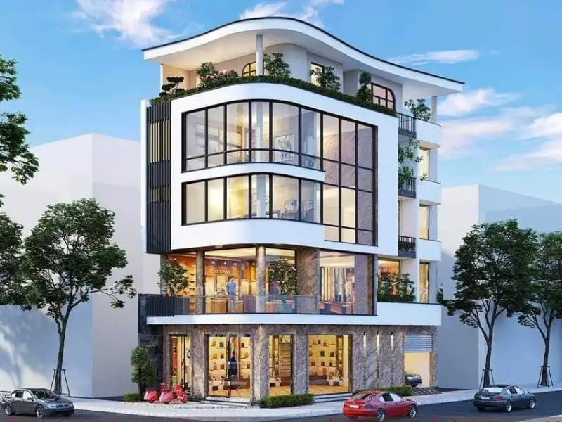 Những mẫu nhà căn góc kết hợp kinh doanh Xây dựng Nhất Tín 1