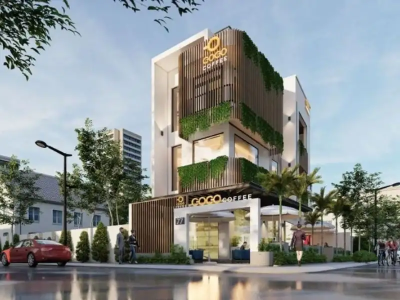 Những mẫu nhà căn góc kết hợp kinh doanh Xây dựng Nhất Tín 1