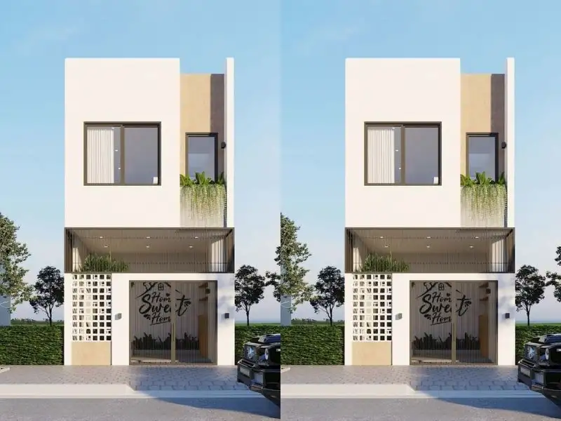 Những mẫu nhà mái bằng Đơn giản (Minimalism) gọn gàng với cách bố trí tối ưu công năng Xây dựng Nhất Tín 1