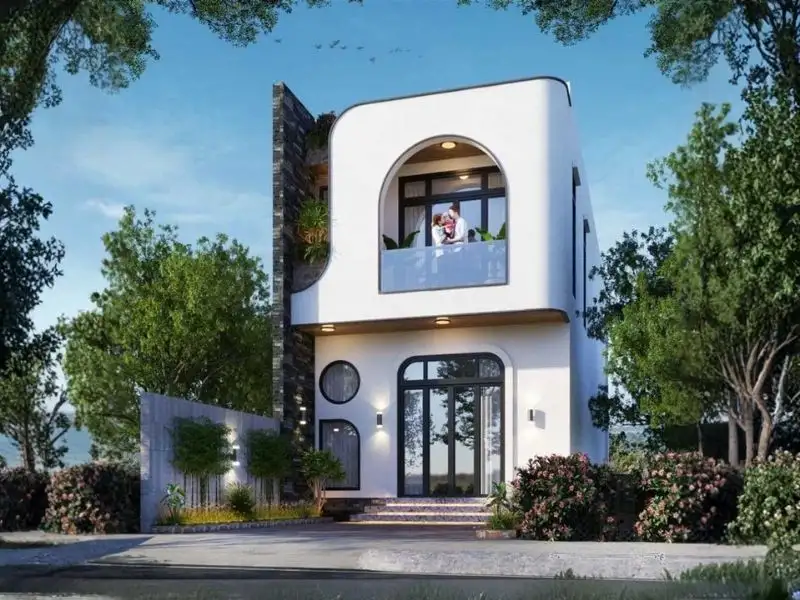 Phối cảnh 3D nhà ngang 6m mái bằng khiến ai cũng mê mẩn Xây dựng Nhất Tín 1